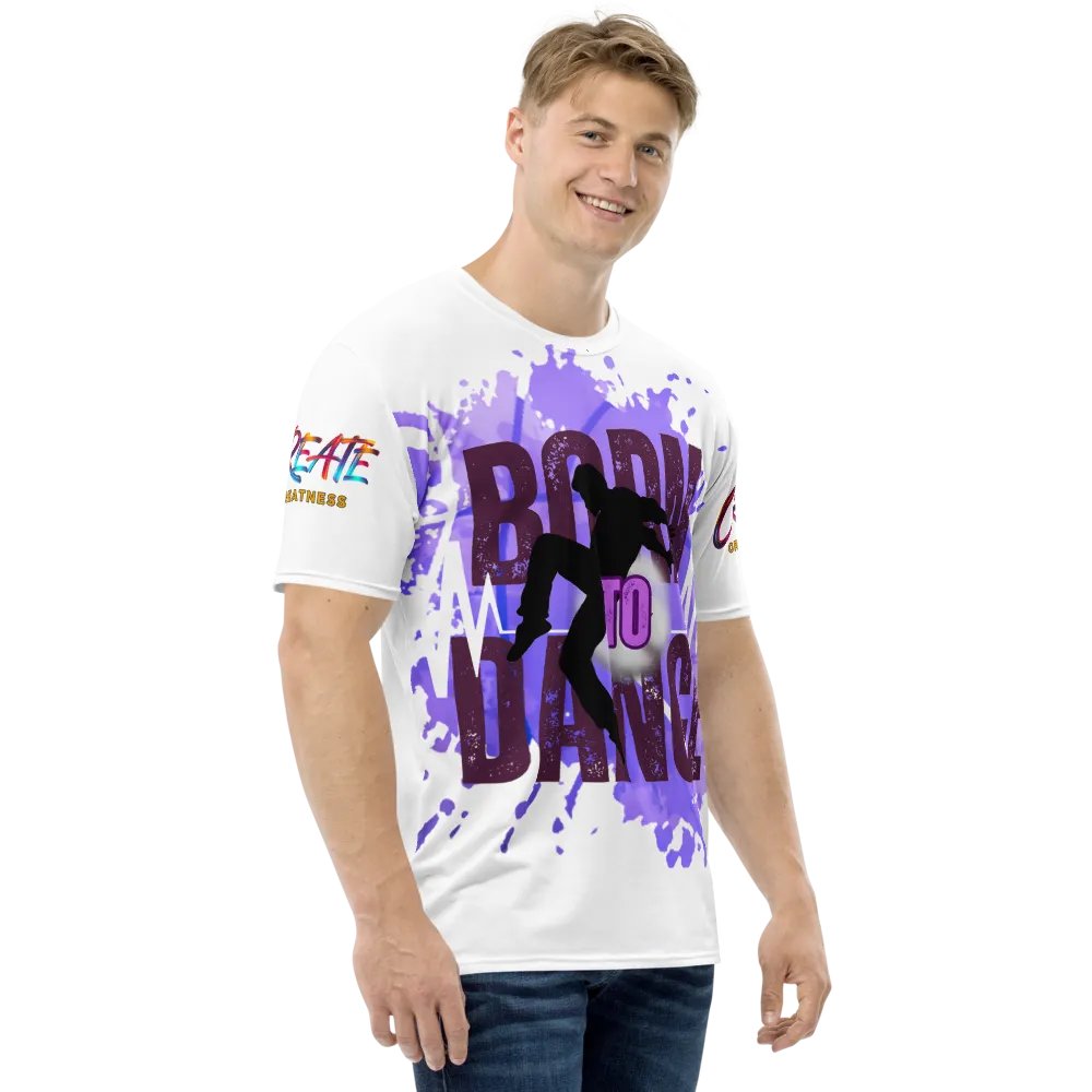 Born to Dance His Silhouette Dynamic Huge Print T-Shirt product image (3)