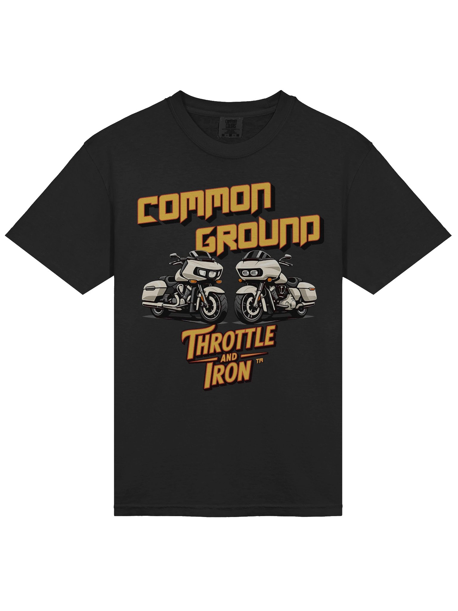 🔥Throttle & Iron – Hate Less, Ride More | Heavyweight Garment-Dyed T-Shirt product image (14)