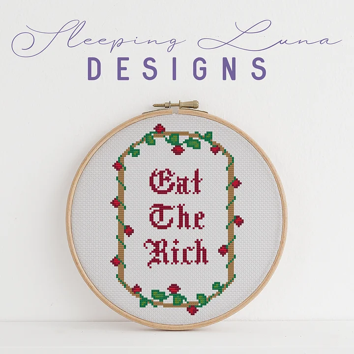 Eat the Rich - Cross Stitch Pattern product image (2)