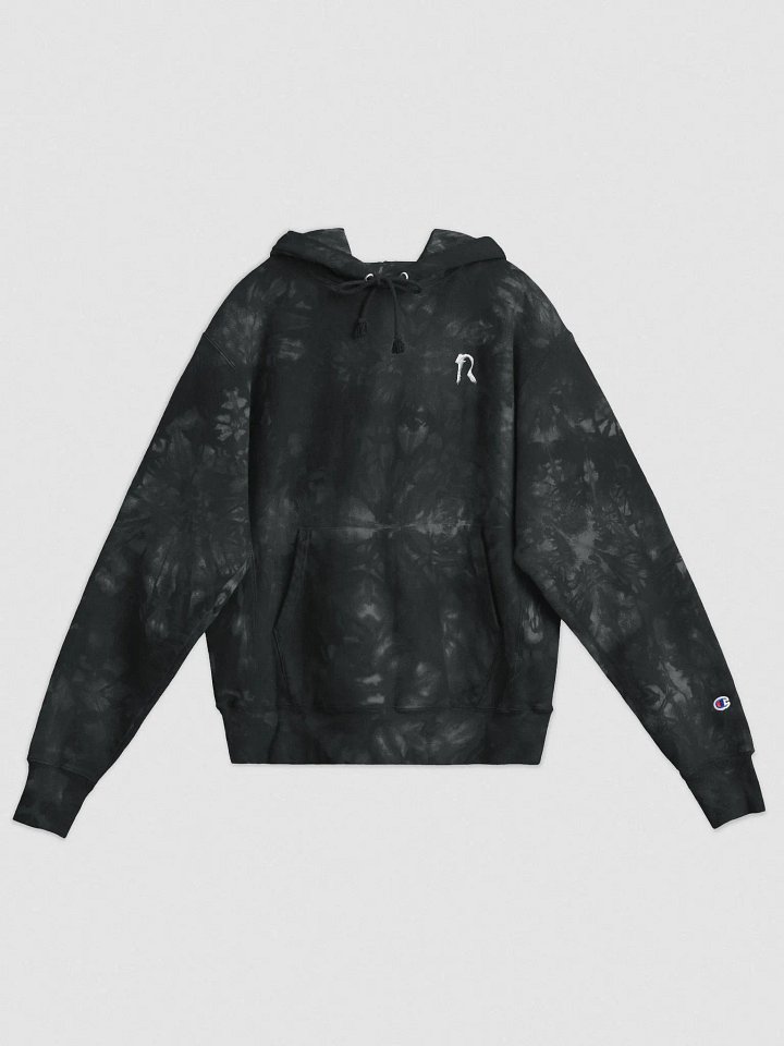 White Logo Print Tie Dye Hoodie product image (1)