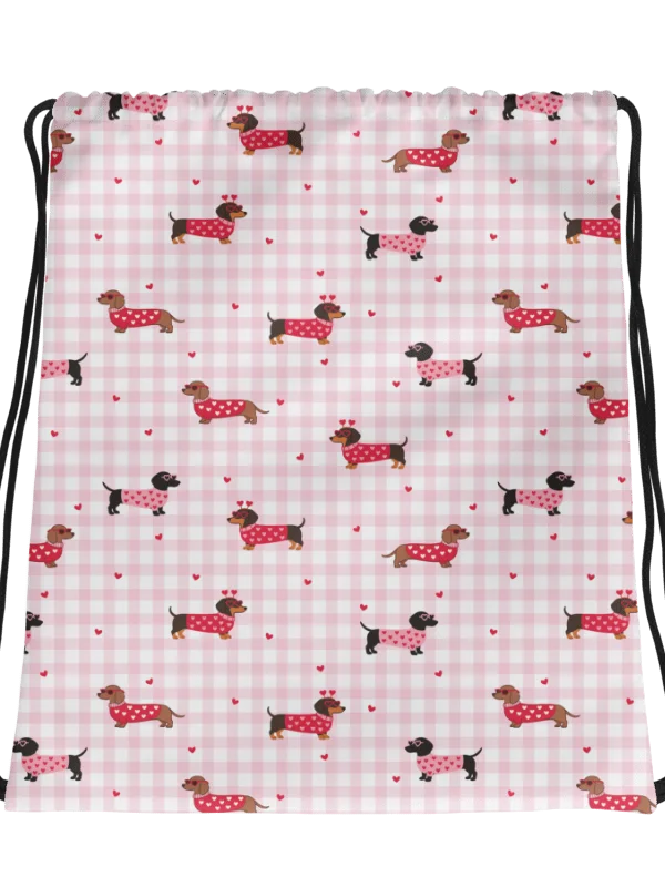 Darling Dachshund Gym Drawstring Bag product image (3)