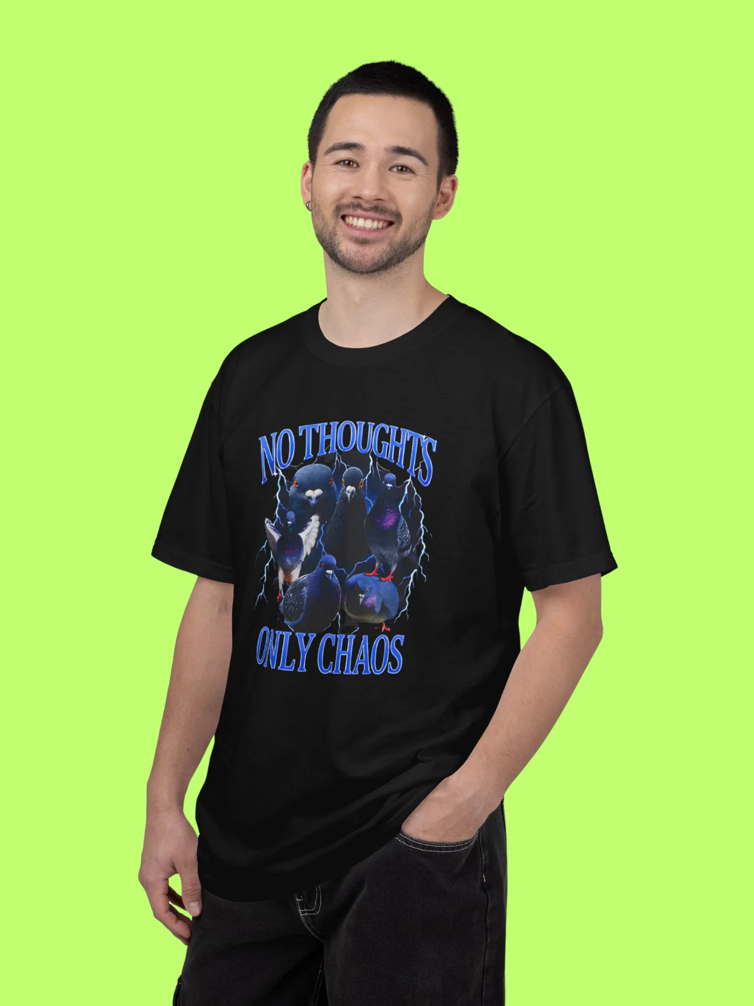 Pigeons No Thoughts Only Chaos Shirt product image (151)