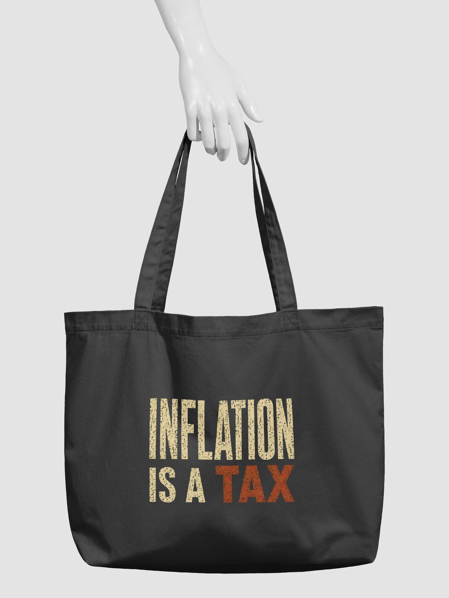 Inflation Is A Tax Cotton Tote product image (3)
