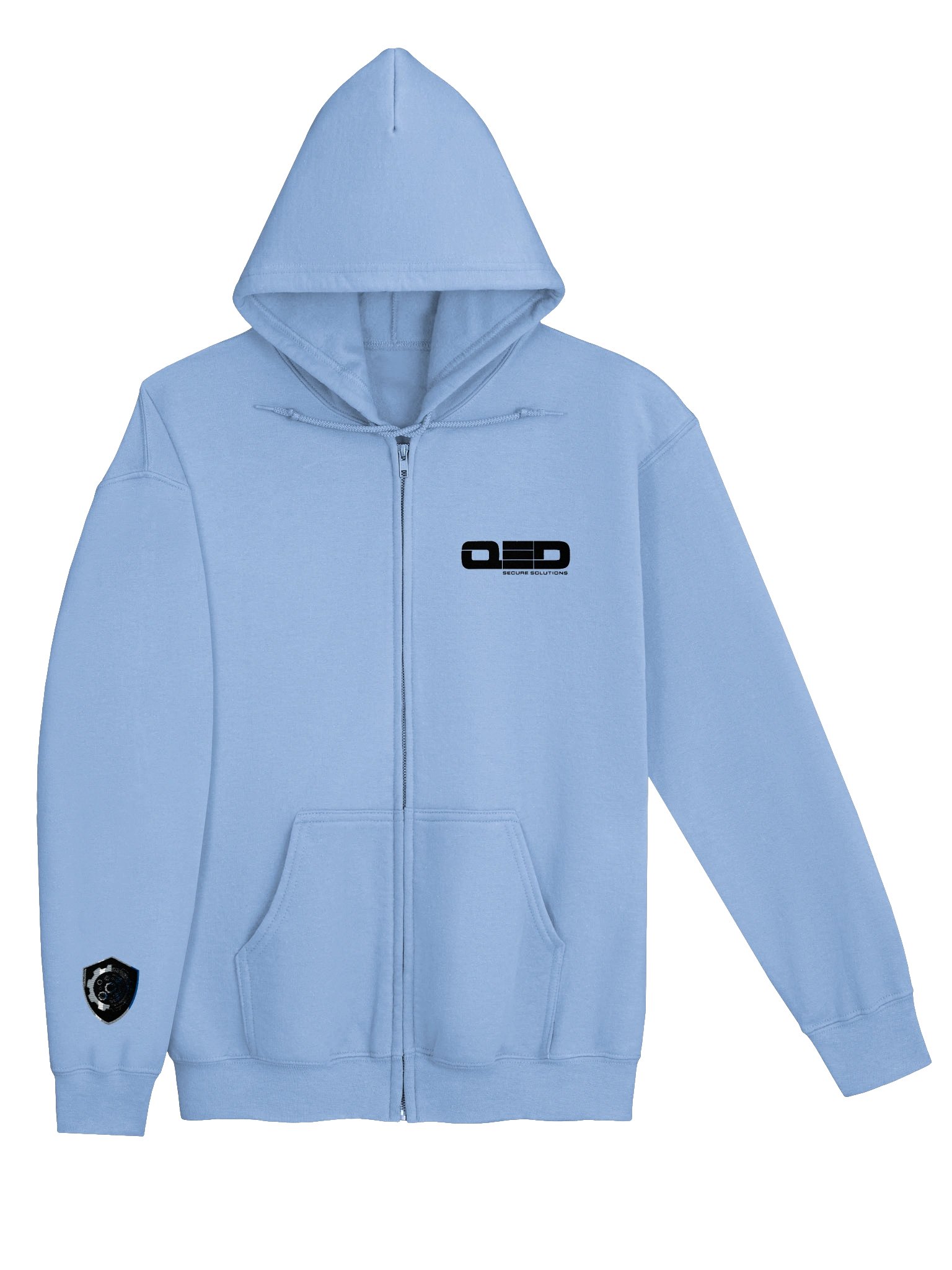 QED Logo Front and Sleeve Embroidered Zip Hoodie product image (3)