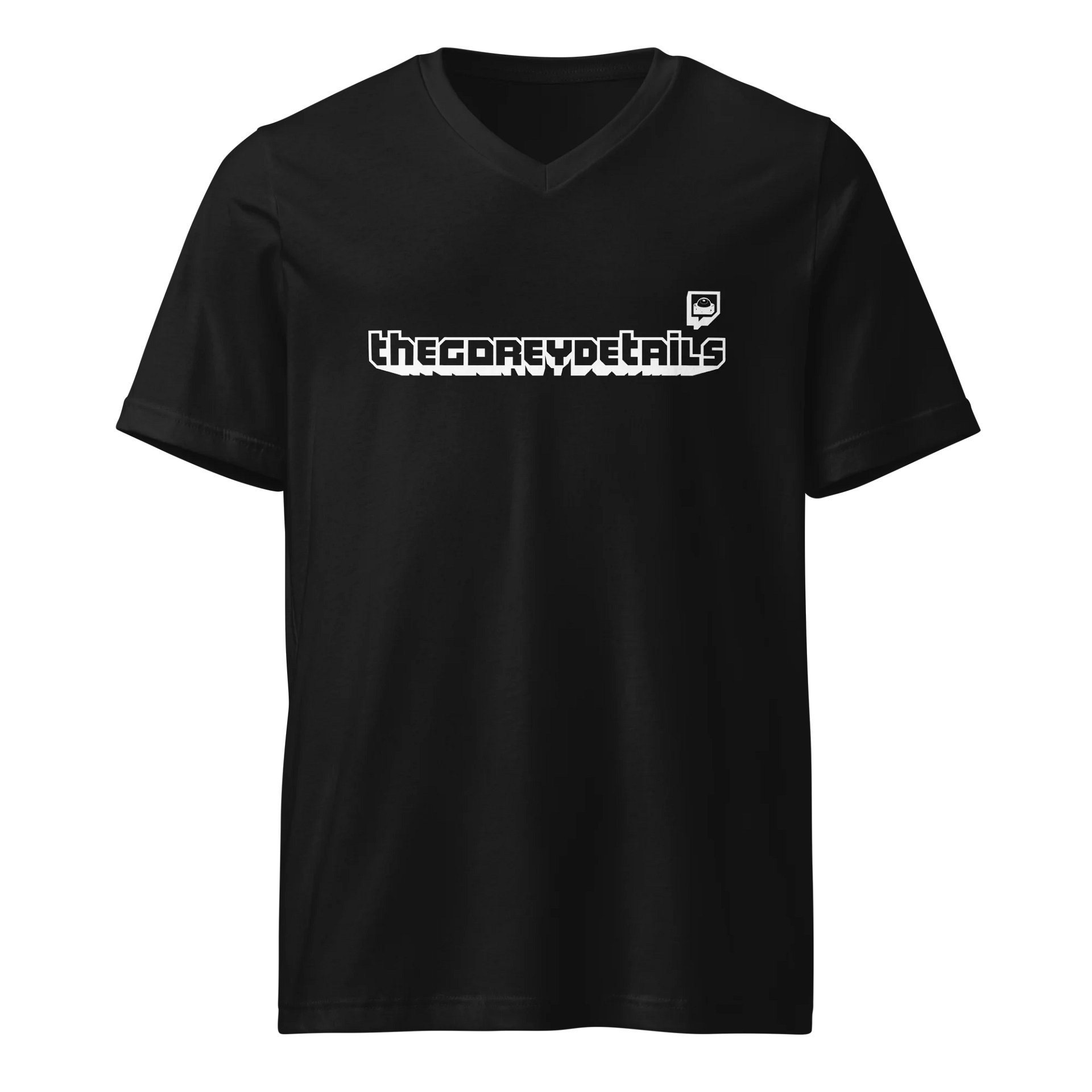 TTV White - Bella+Canvas Short Sleeve V-Neck Jersey T-Shirt product image (1)