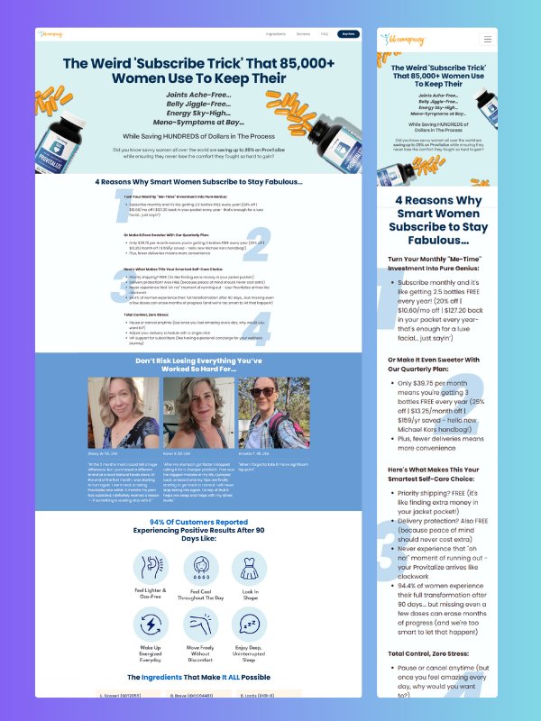 BalanceHer Pro – Women Wellness Template product image (1)