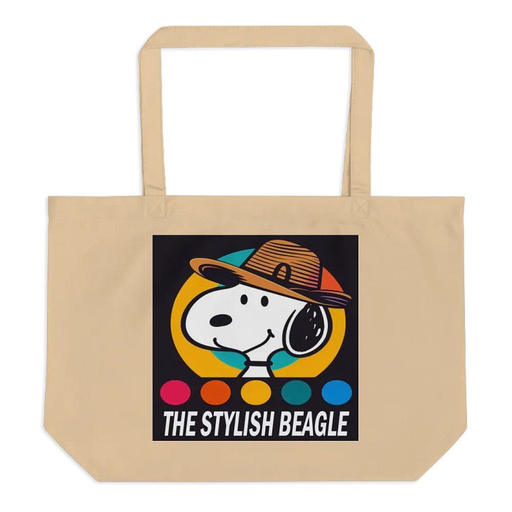 Stylish Beagle Organic Tote Bag product image (1)