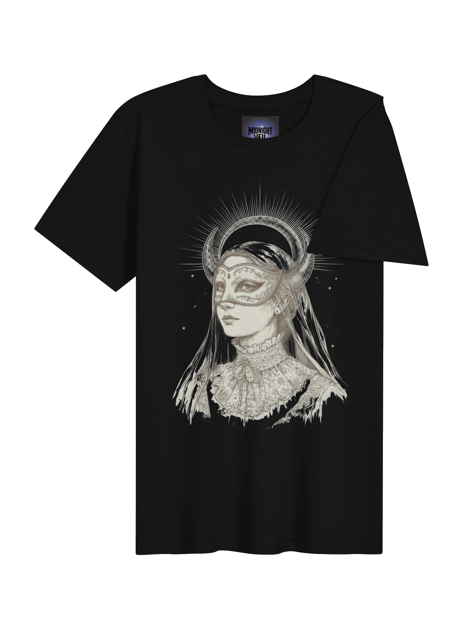 Midnight Veil Crescent Priestess T-Shirt product image (34)