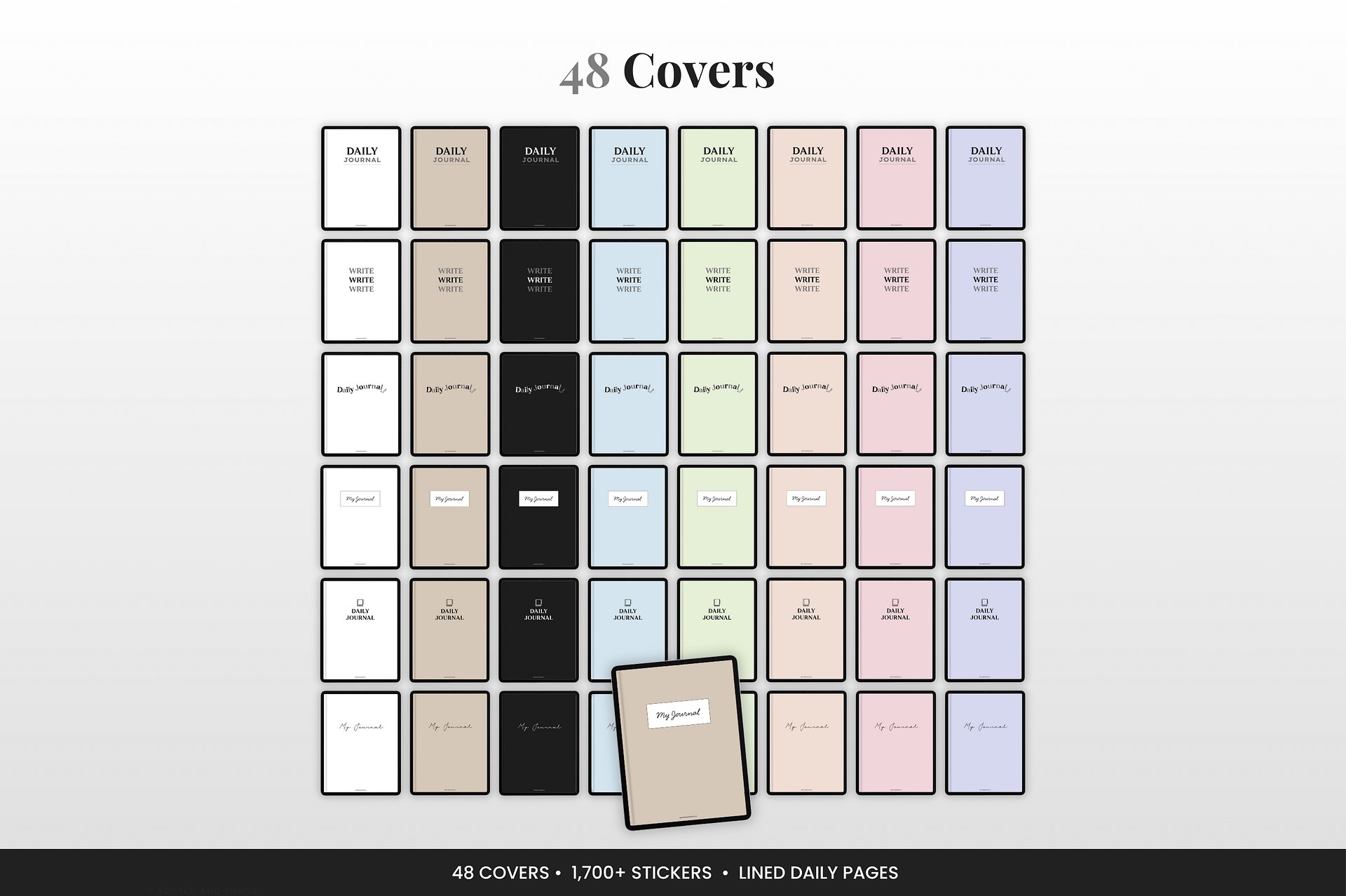 Digital Lined Journal - Black product image (4)