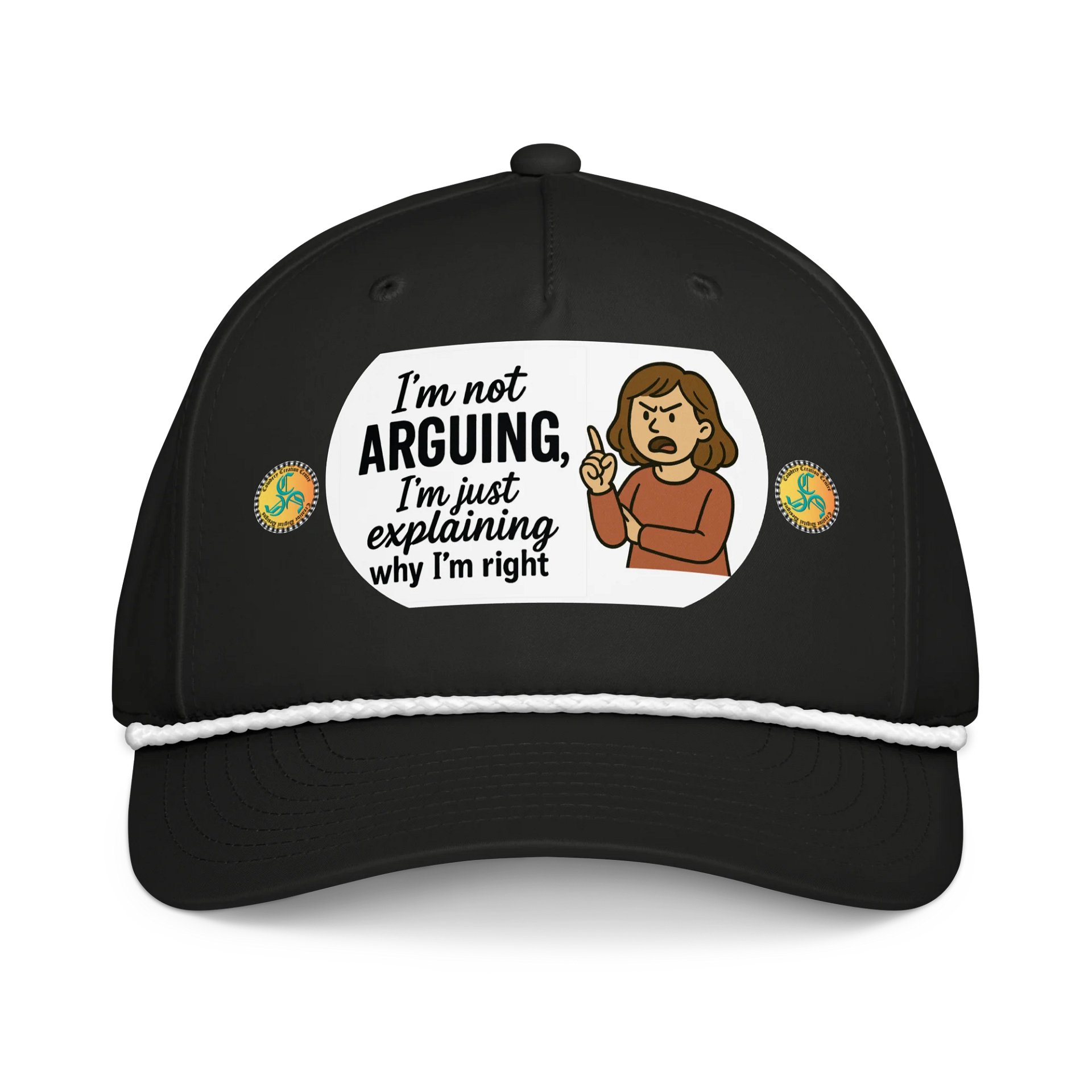 I'm not Arguing (Female) Richardson Five-Panel Classic Rope Cap product image (1)