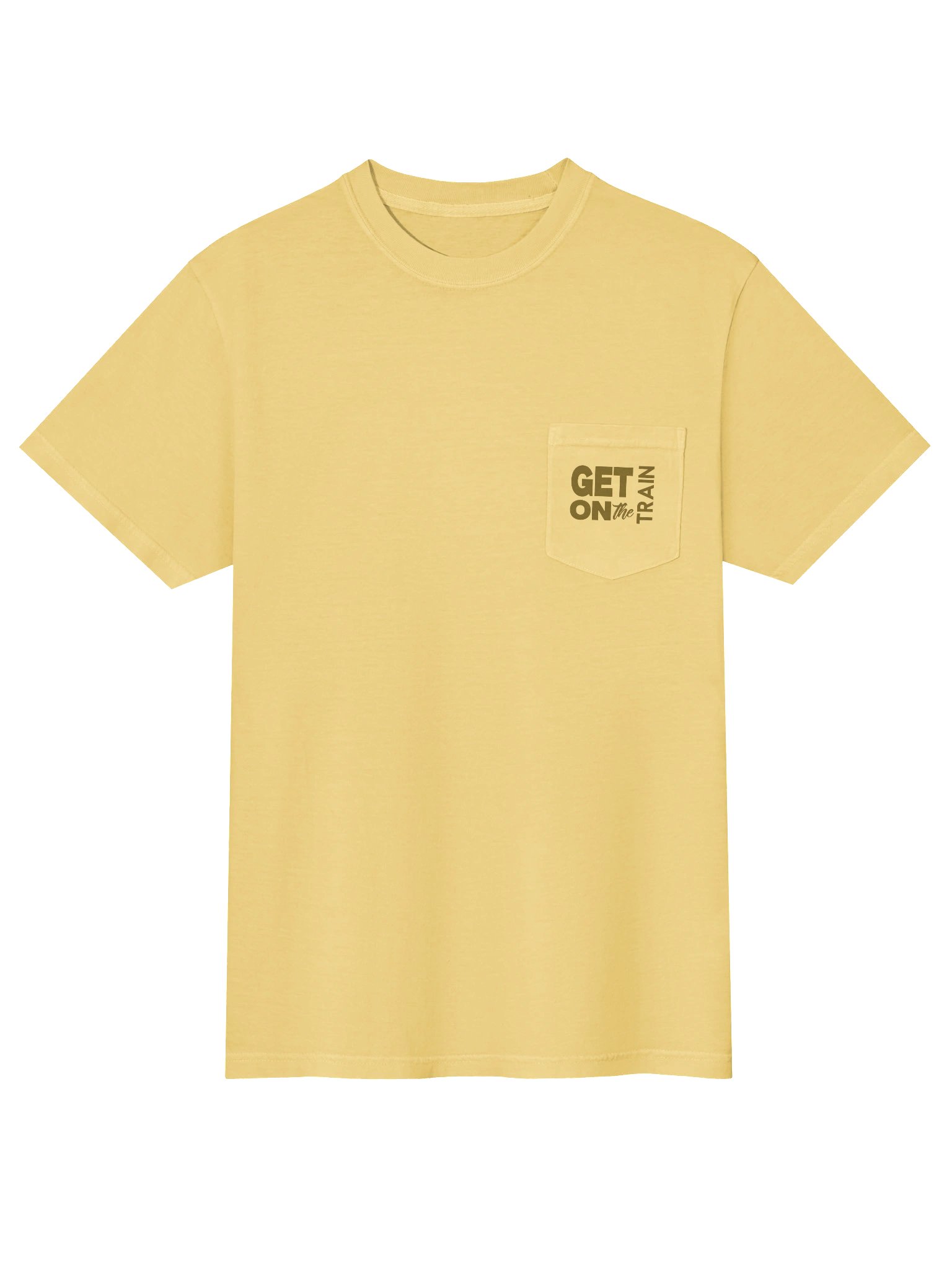 24hr Train Pocket Tee - Yellow product image (4)