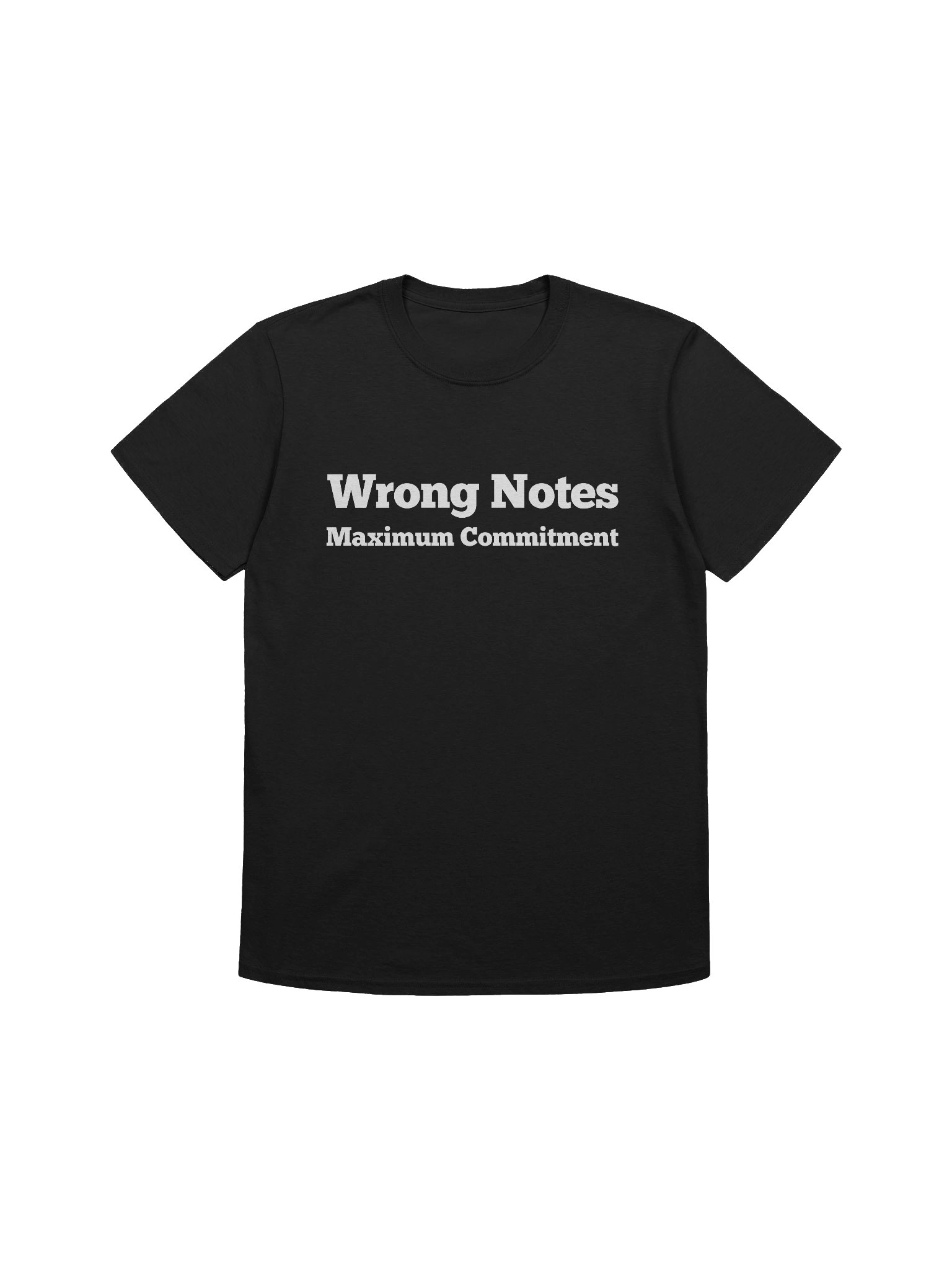 Wrong Notes. Maximum Commitment. Guitar T-Shirt product image (2)