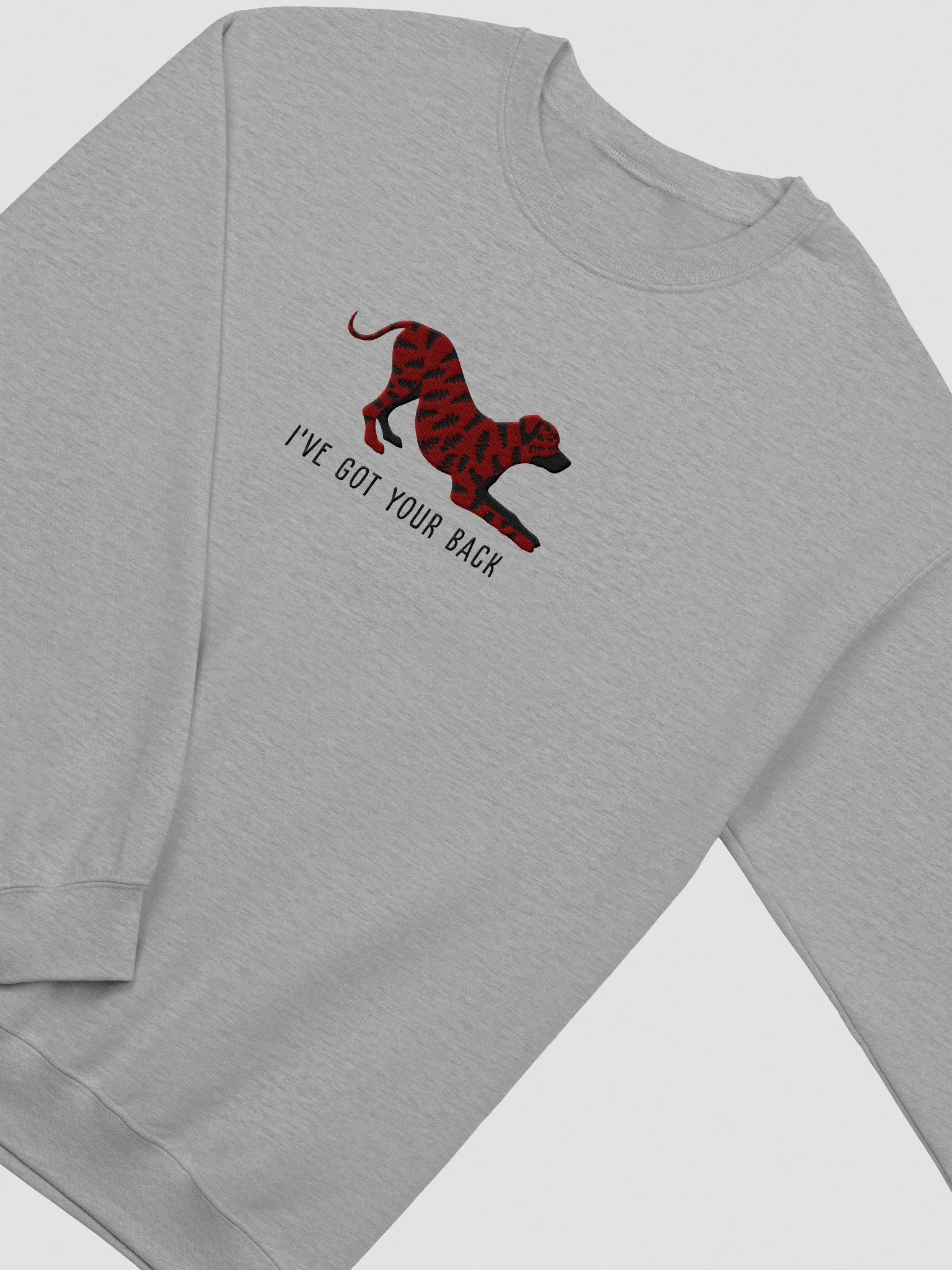 I've Got Your Back Sweatshirt (Embroidered) of a Rhodesian Ridgeback(Brindle) product image (6)
