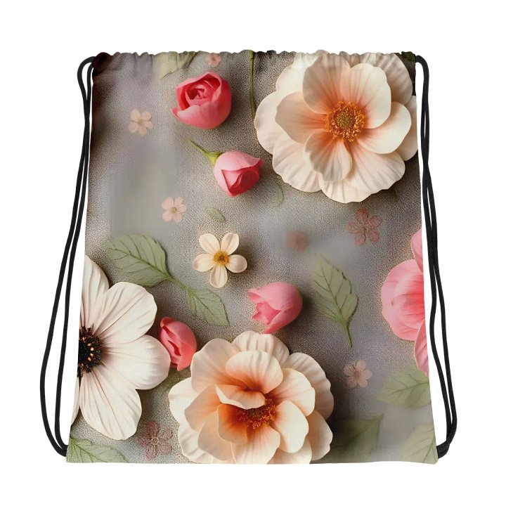Blossom Bliss Drawstring Bag product image (1)