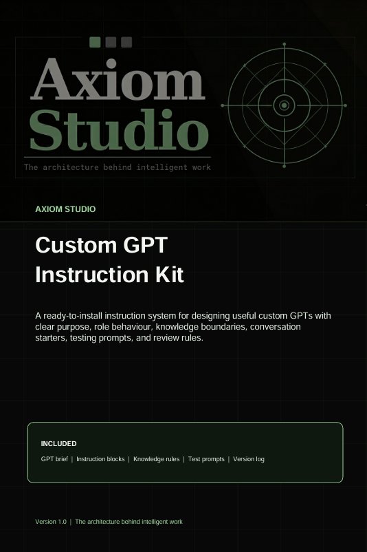 Axiom Custom GPT Instruction Kit product image (3)