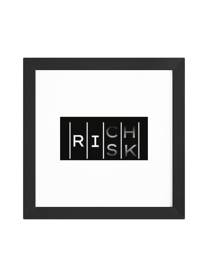 RISKxRICH Framed Matte Poster product image (2)