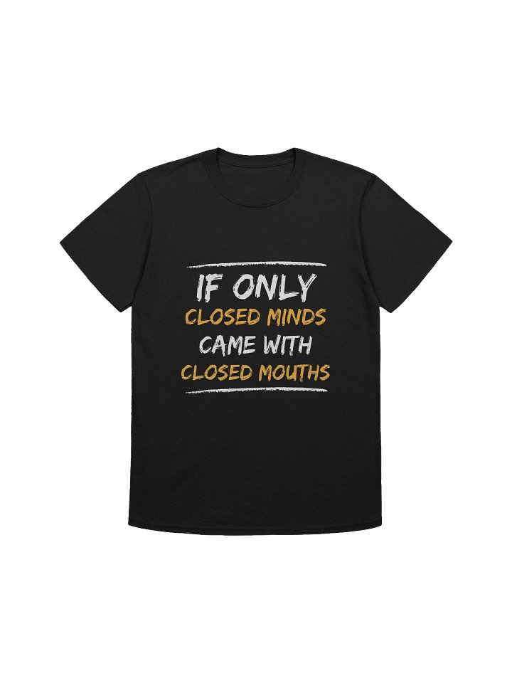 Funny Closed Minds Softstyle Unisex T-Shirt product image (1)