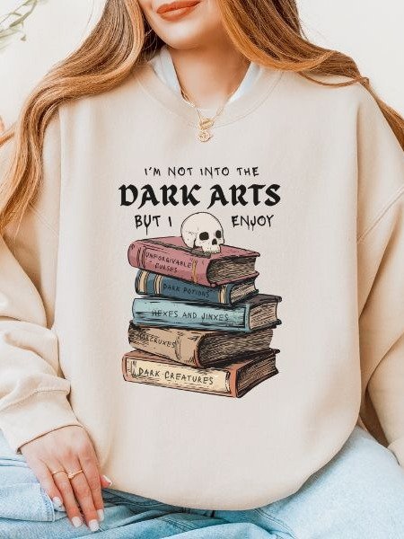 Dark Arts Lover Vintage Minimalist Cozy Fall Sweatshirt product image (1)