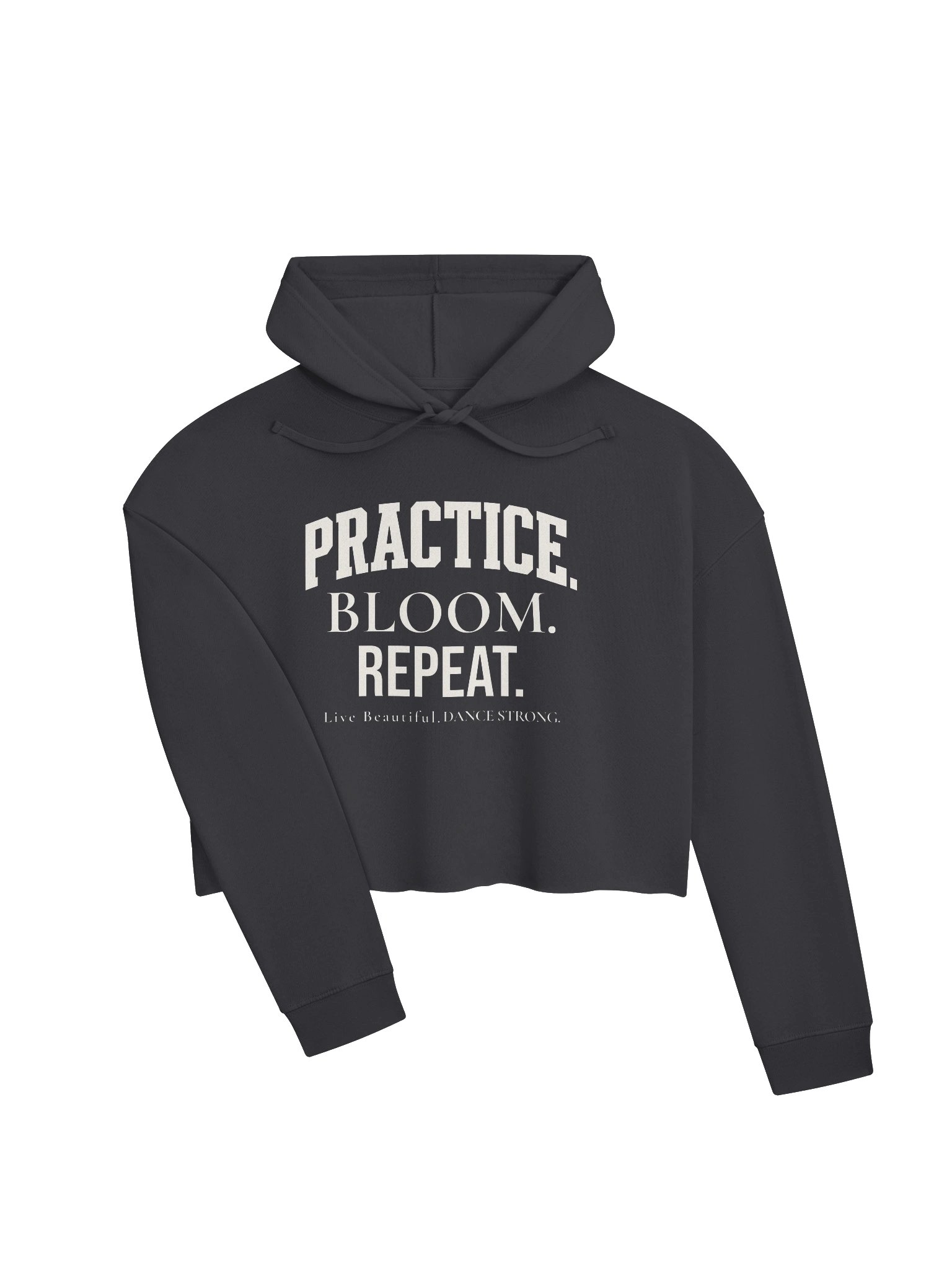 Practice. Bloom. Repeat. Cropped Dance Hoodie product image (6)