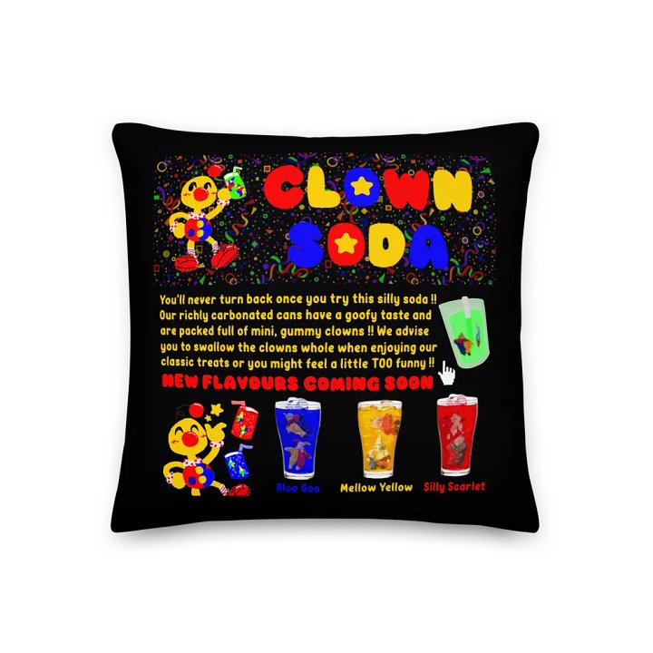 Boyoyoing Clown Soda Website Premium Pillow product image (1)