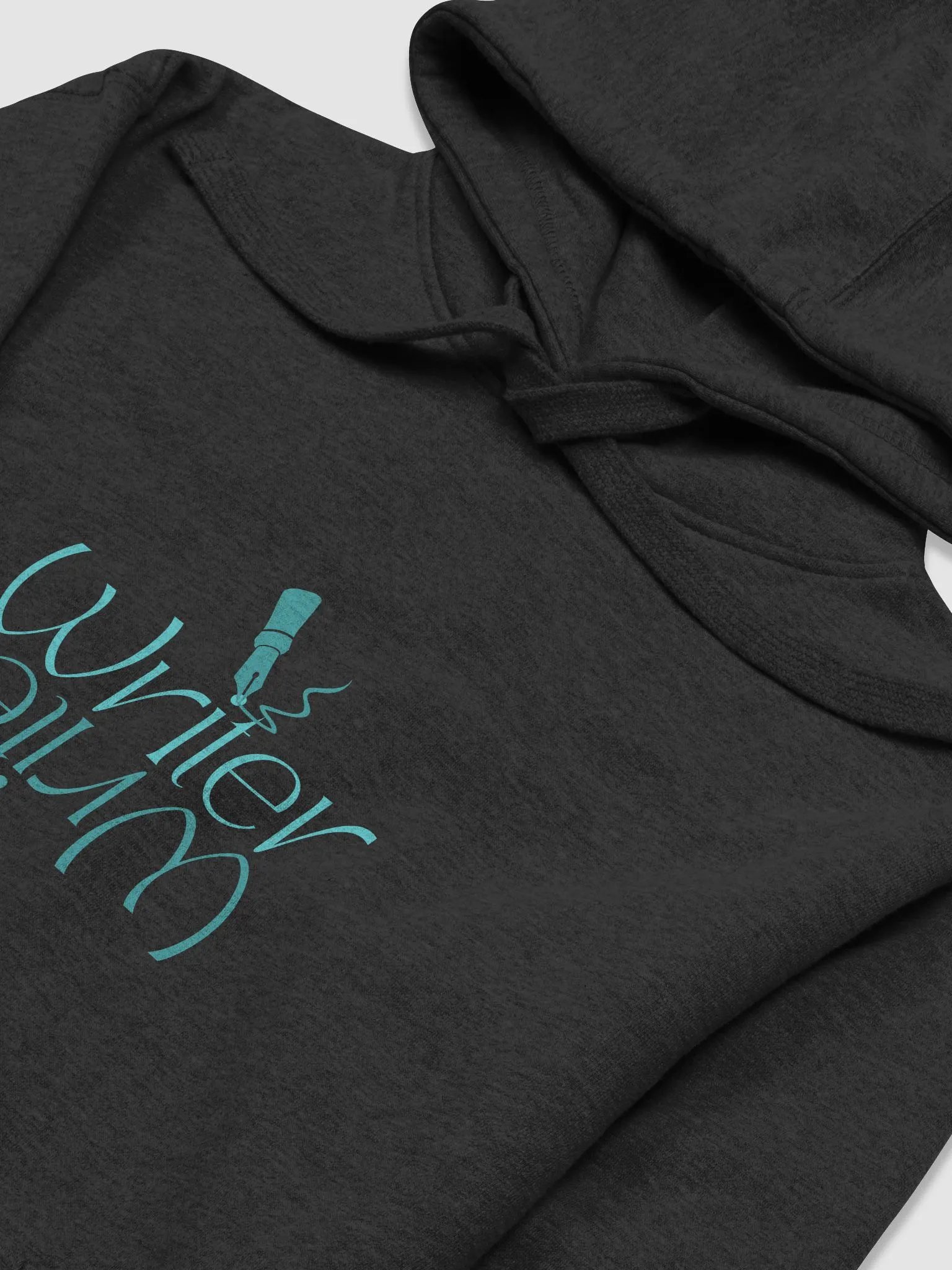 Writer Reflection Unisex Hoodie - Blue Text product image (19)