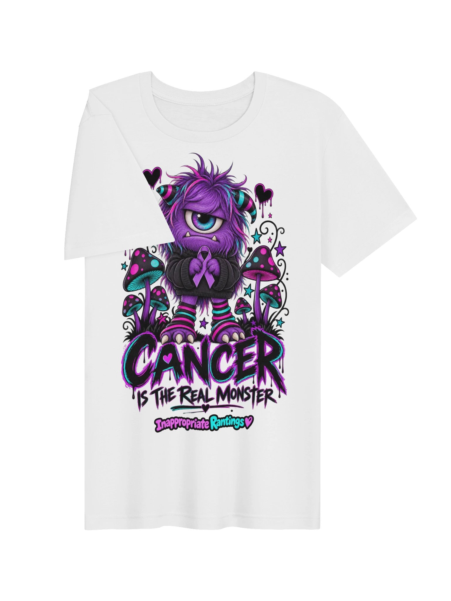 Cancer Is The Real Monster Tee product image (21)