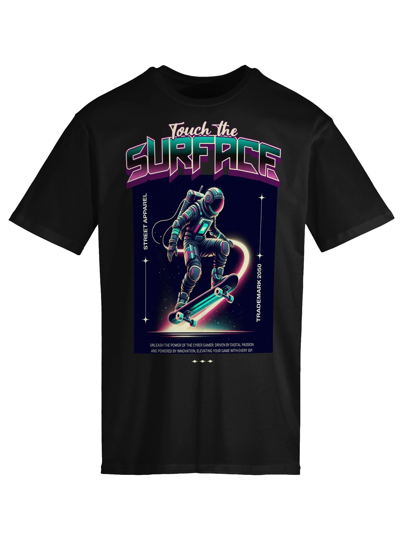 Astronaut Graphic T-Shirt: Touching the Surface Design product image (20)