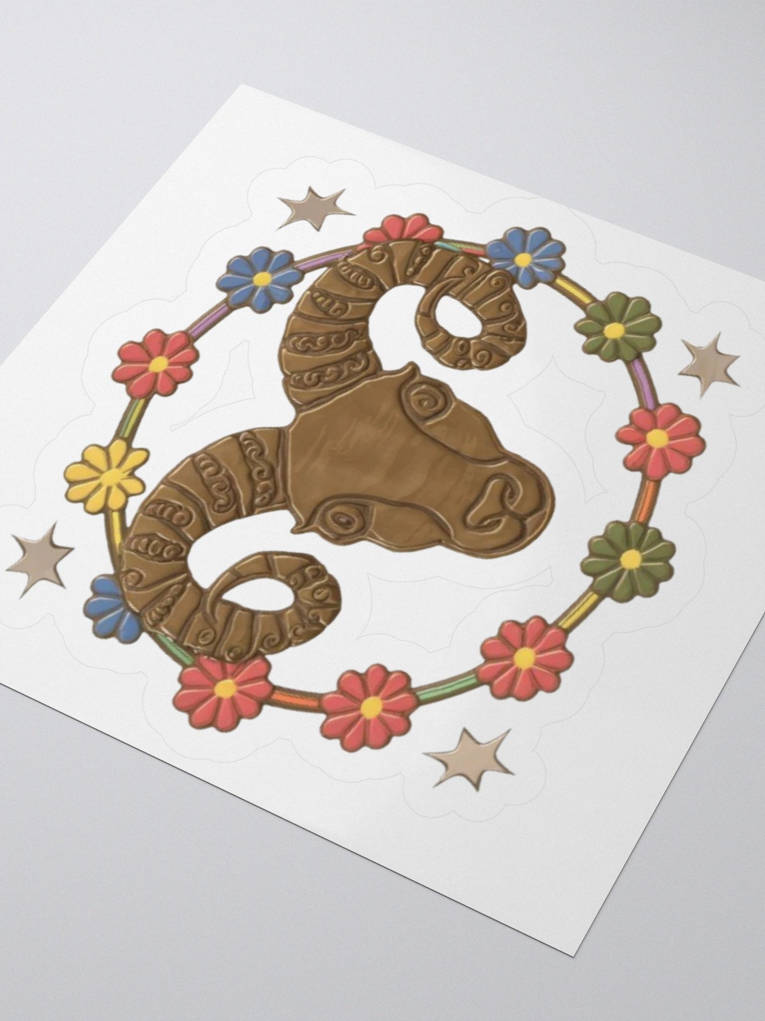 Aries Zodiac Kiss-Cut Sticker product image (7)