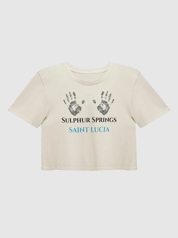 Saint Lucia Handprint Women's Crop Top product image (9)