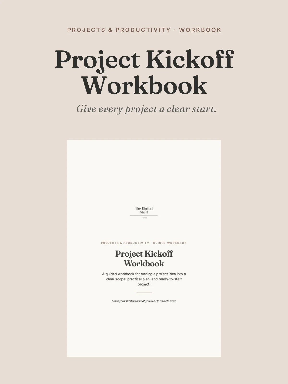 Project Kickoff Workbook product image (1)