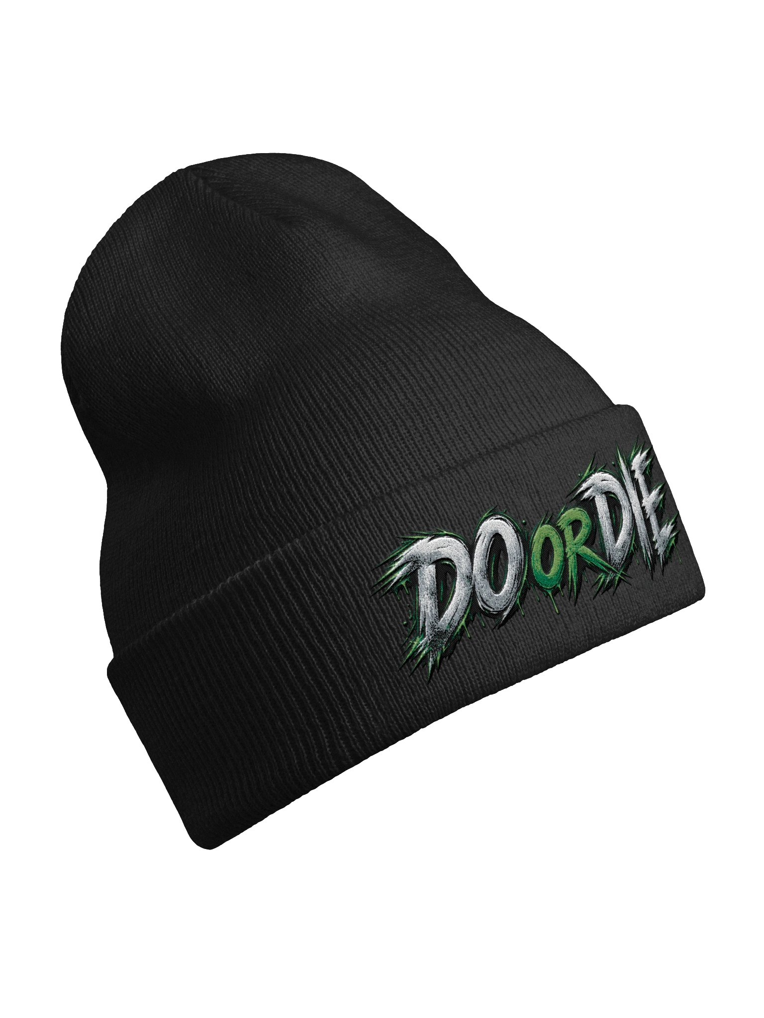 DO OR DIE Graffiti Cuffed Beanie - Green product image (88)