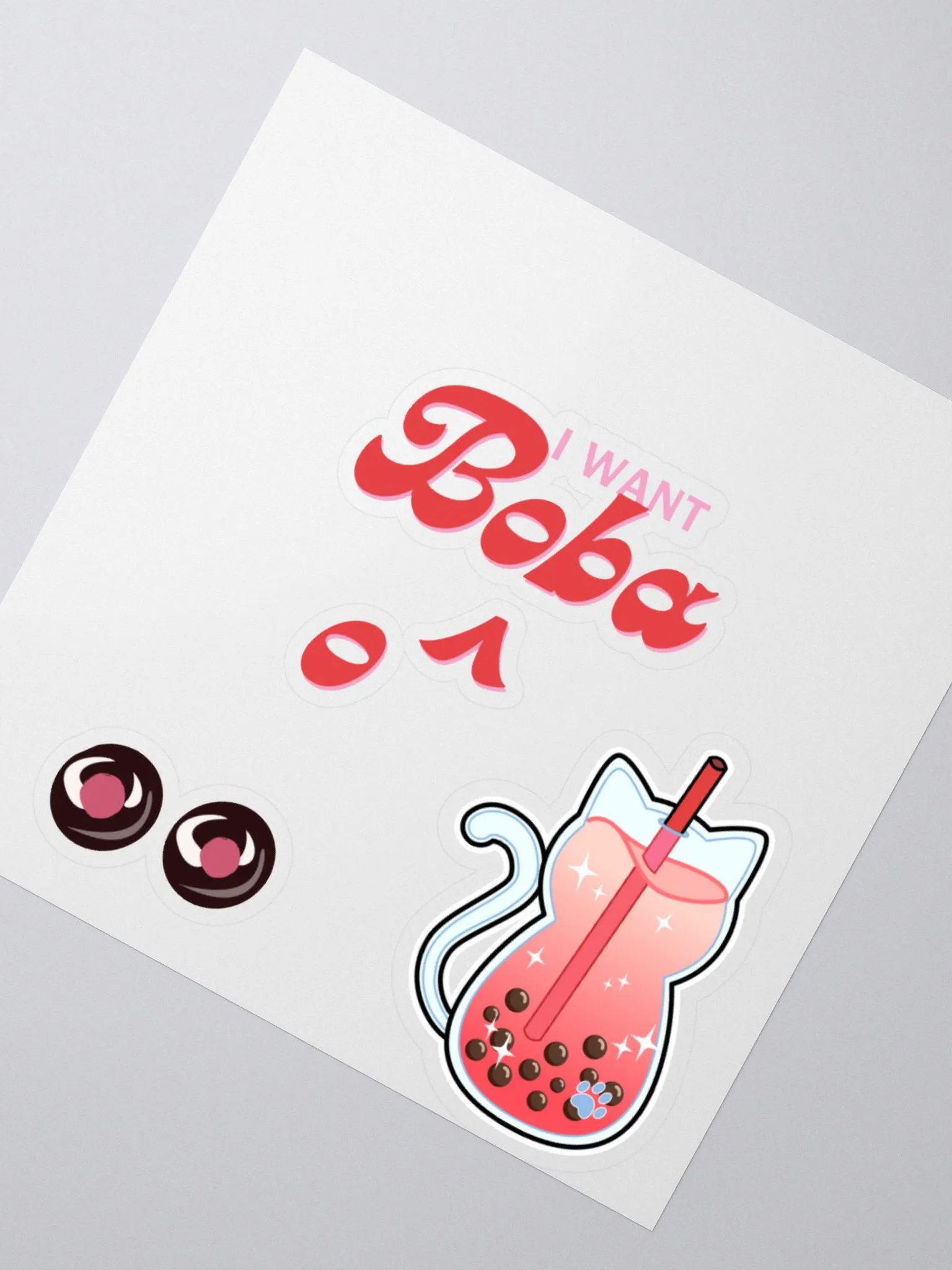Boba Sticker Matte product image (2)