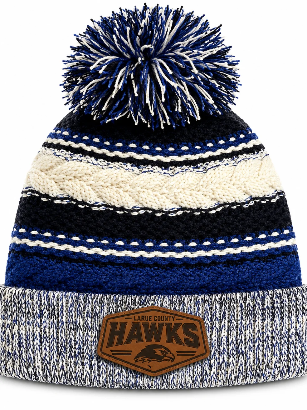 Hawks premium beanie leather patch product image (1)