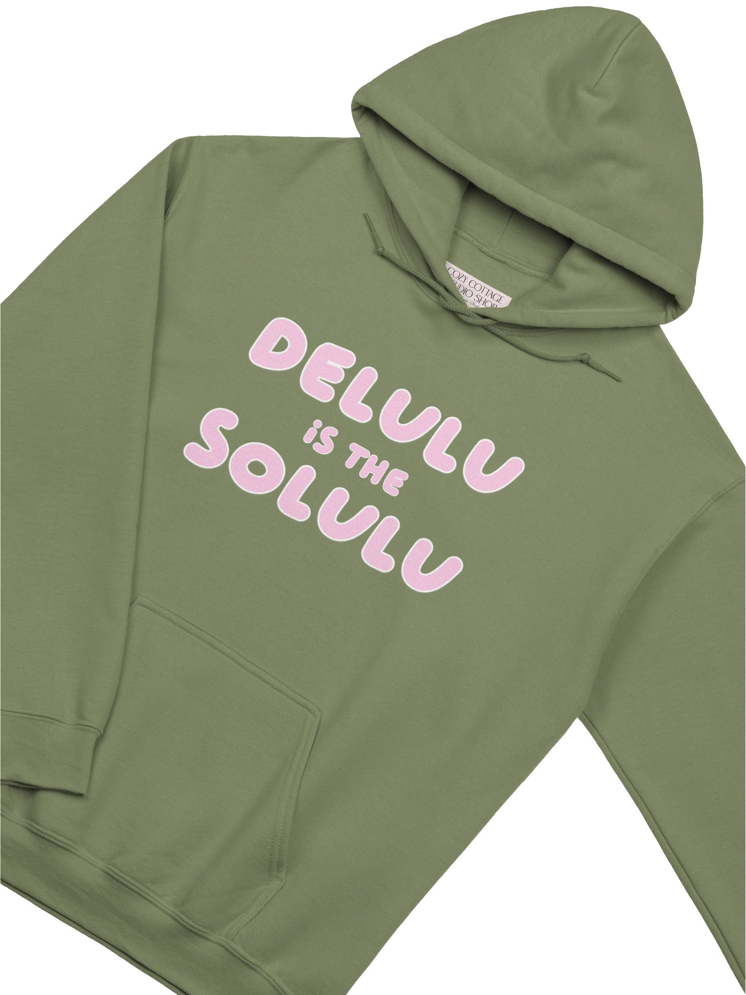 Delulu Is The Solulu Hoodie – Front & Back Print Pastel Graphic Hoodie product image (1)