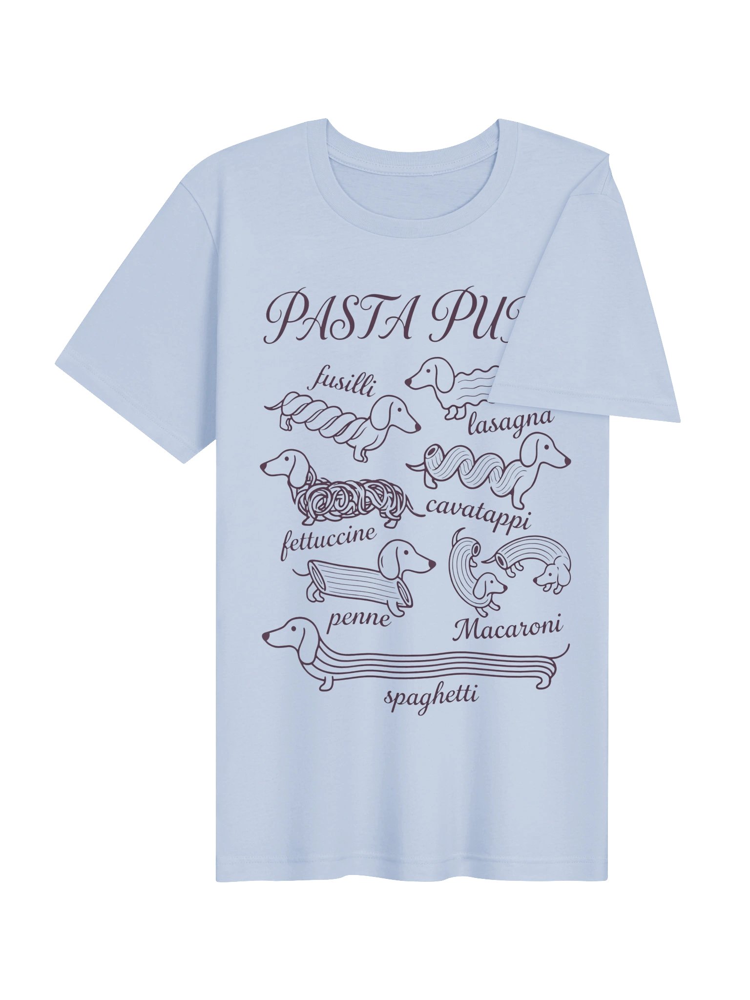 Pasta Pups Dachshund T-Shirt – Cute Dog & Pasta Lover Graphic Tee product image (21)