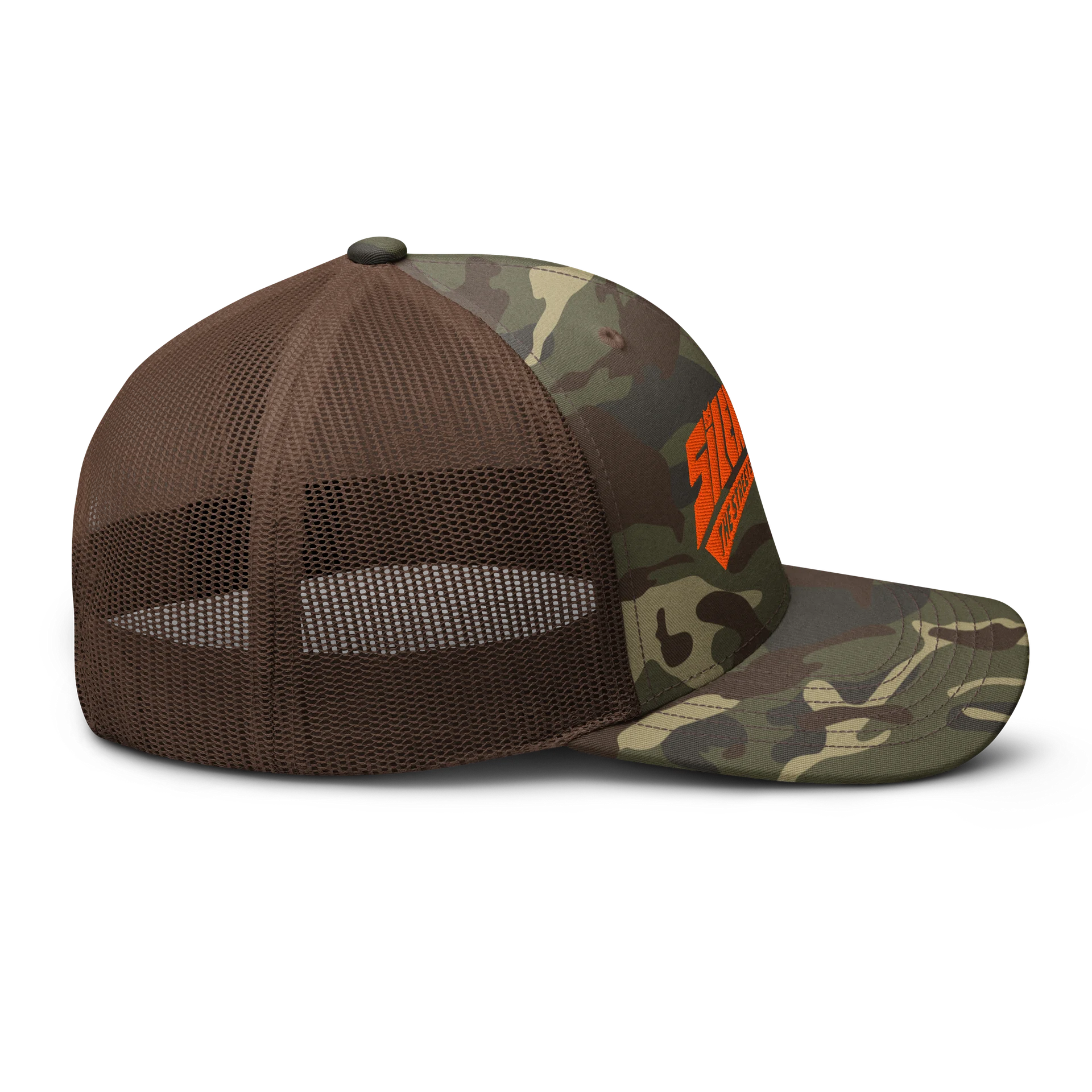 Silent Ash Logo Camo Trucker Hat product image (5)