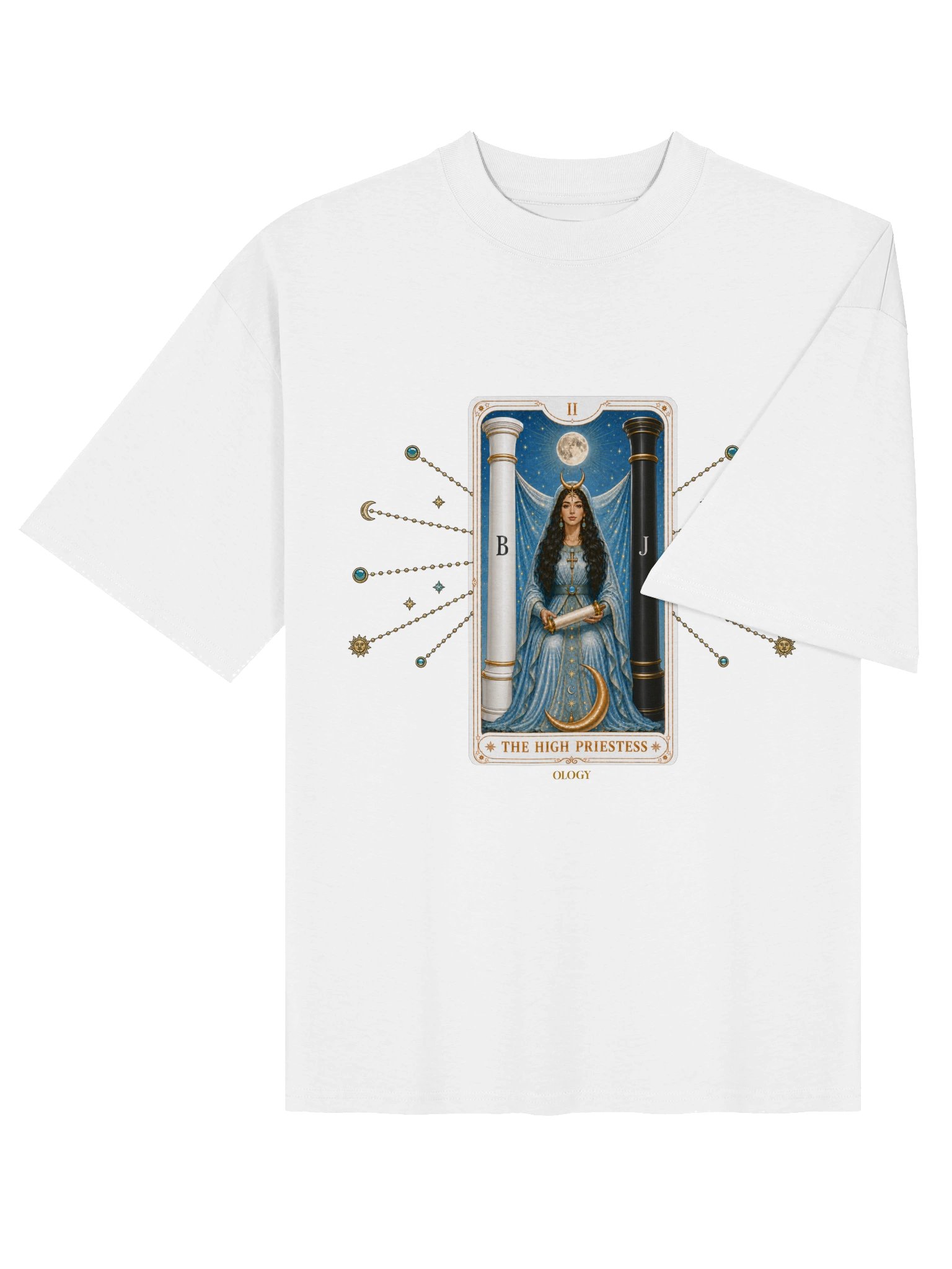 High Priestess Tarot Oversized Tee product image (5)
