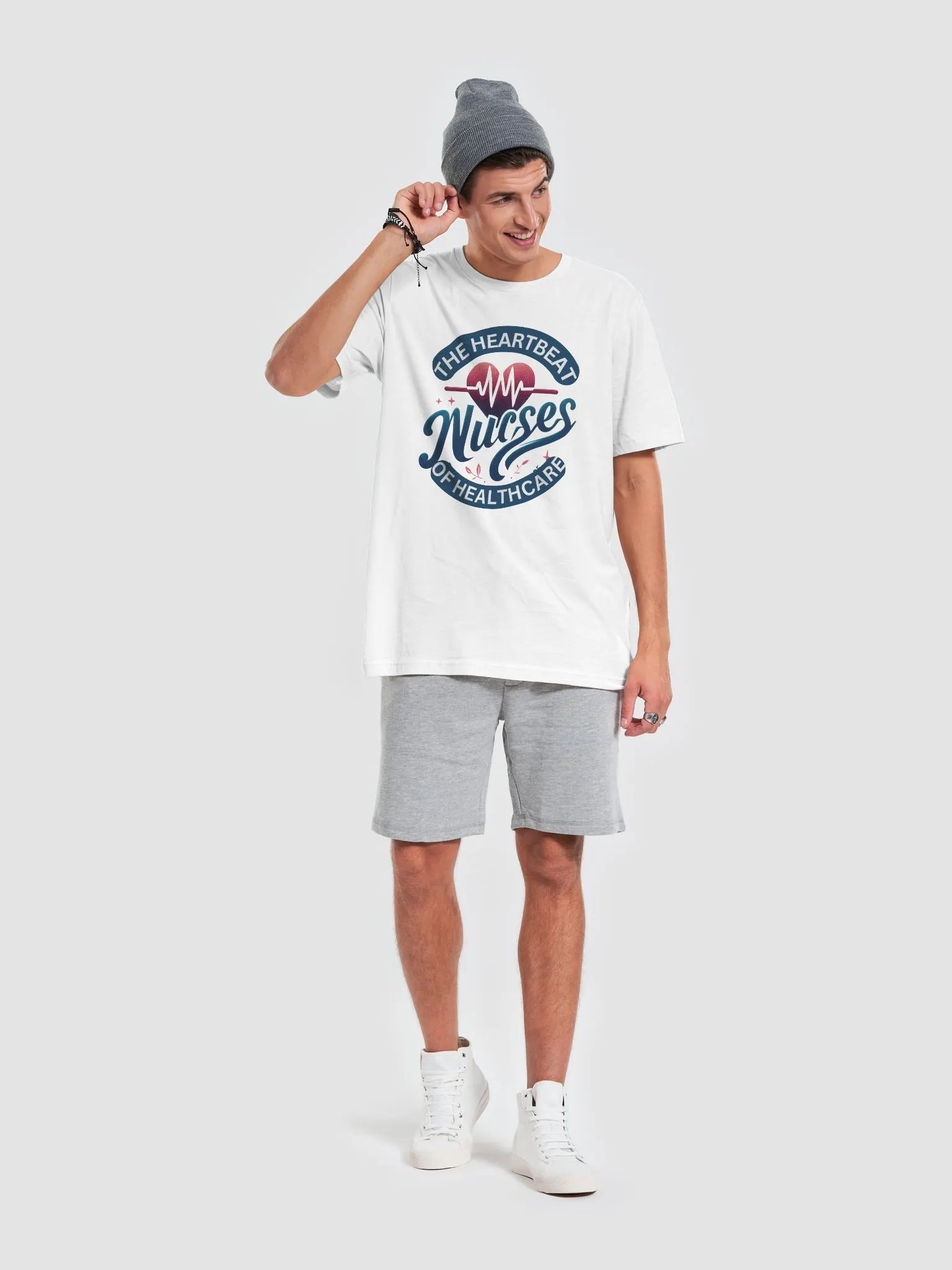 Heartbeats: Heartbeat of Healthcare Nurses T-Shirt product image (58)