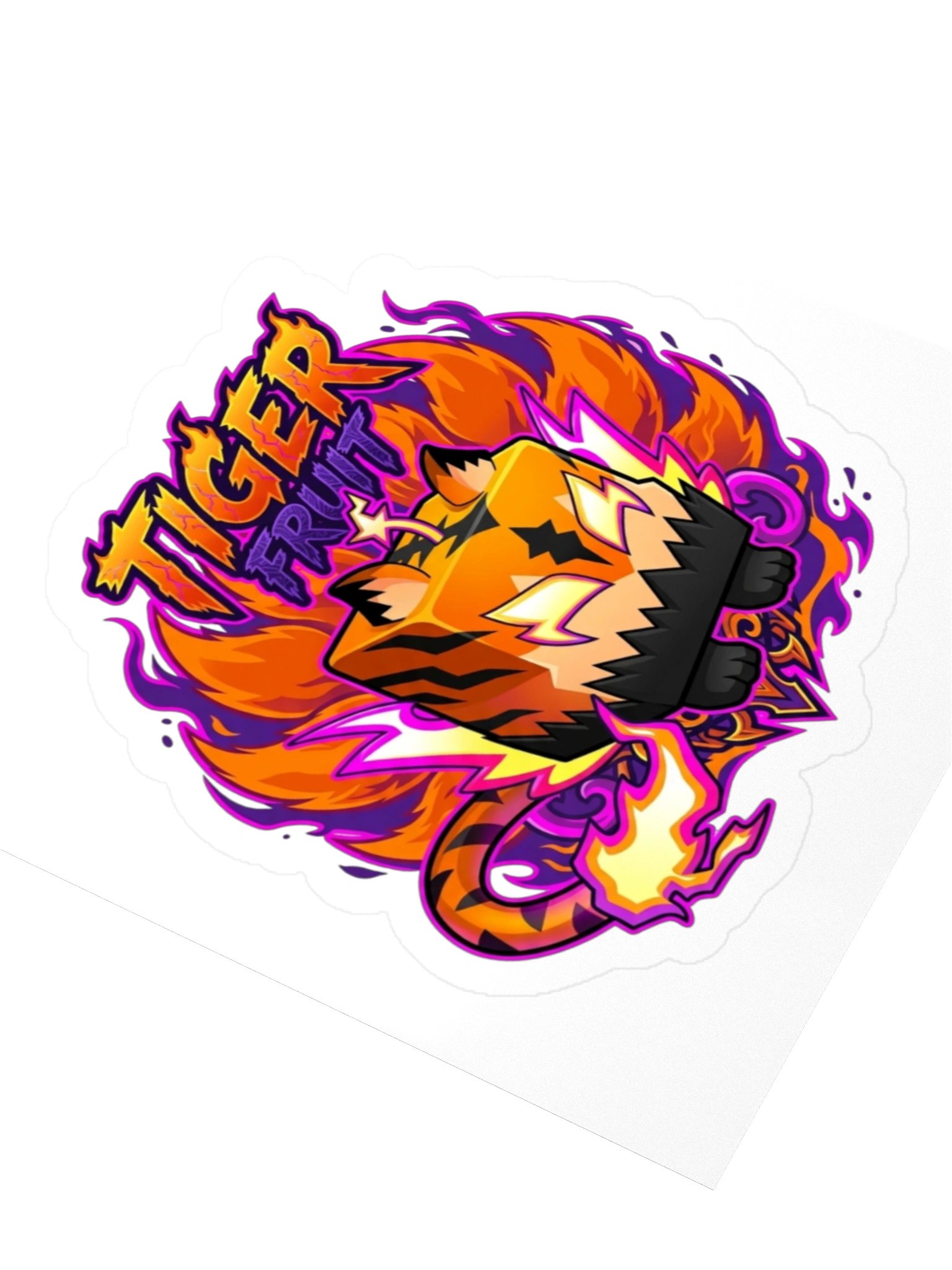 Tiger Fruit Sticker 3x3" Blox Fruits Gamer Gift For Kids product image (3)