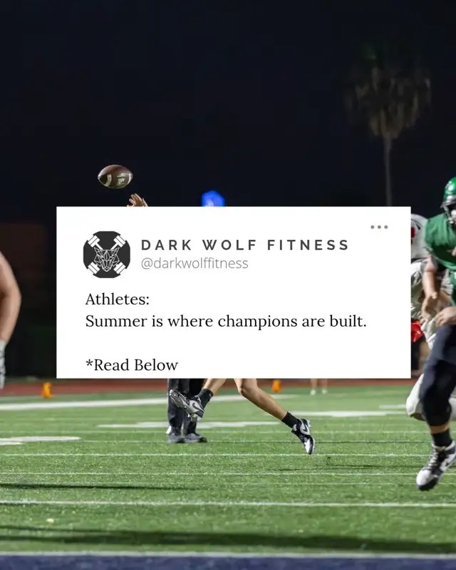 If you're a middle school or high school athlete who takes your sport seriously, your summer habits matter. ✅ Get enough sleep. 🥩 Fuel your body with quality nutrition. 💧 Stay hydrated. 🏋️ Train with purpose. I get it—it's summer. You want to stay up late, hang out with friends, and scroll your phone until midnight. But chasing instant gratification rarely leads to long-term success. The athletes who separate themselves aren't just working harder—they're recovering better, eating better, and making choices that support their goals. Every late night, every skipped meal, and every missed opportunity to recover slows your progress from good to great. Your competition isn't taking the summer off. The question is... what are you doing today that your future self will thank you for? #StudentAthlete #Discipline #fyp 