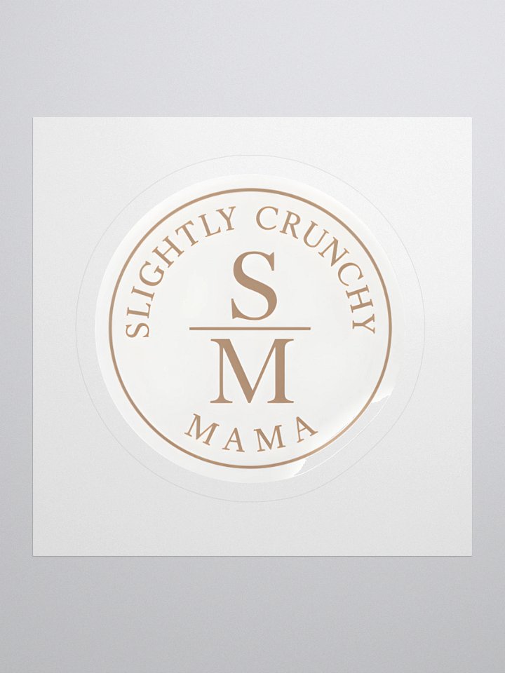 Slightly Crunchy Mama Logo Kiss Cut Stickers product image (2)