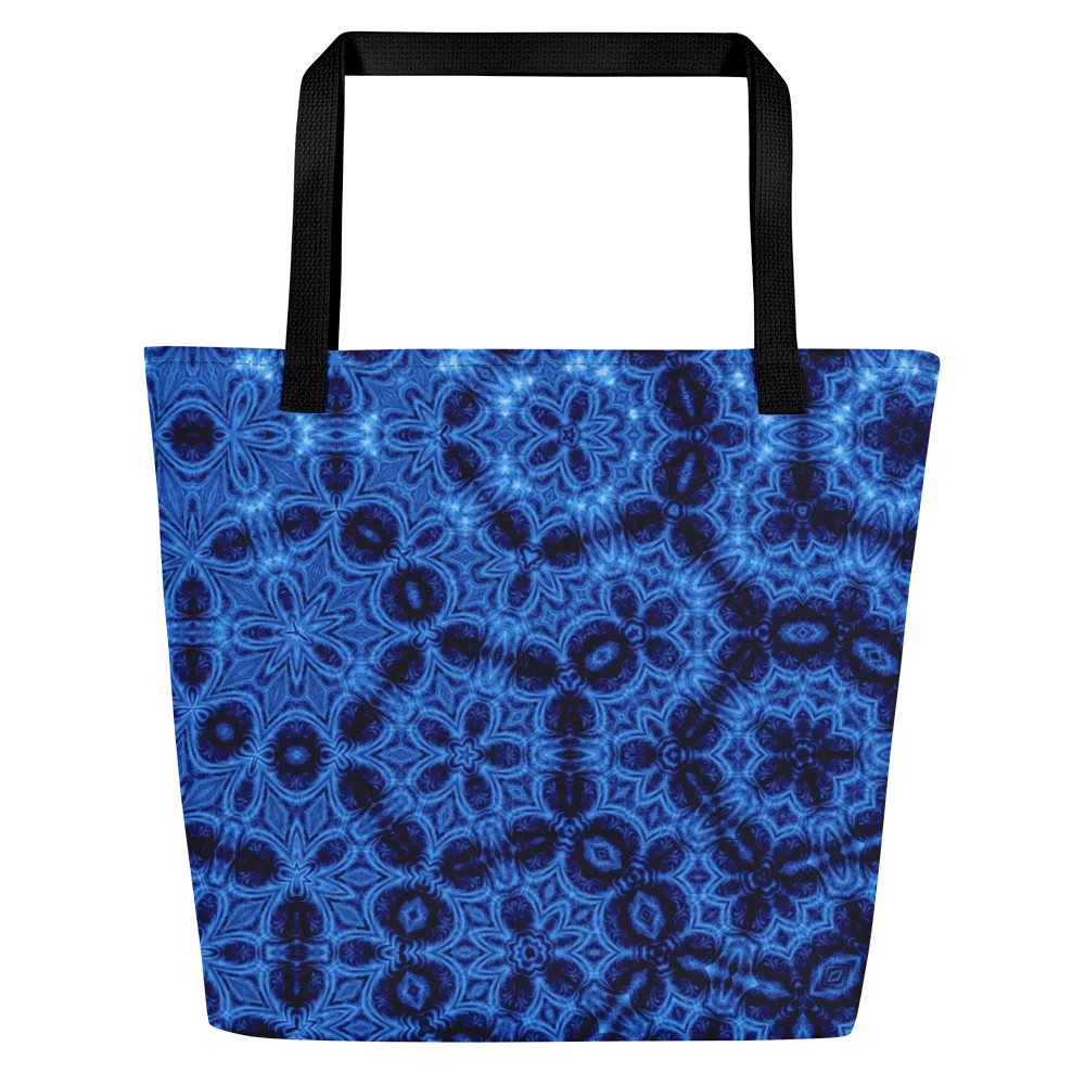 Indigo Lattice Carryall Tote product image (1)
