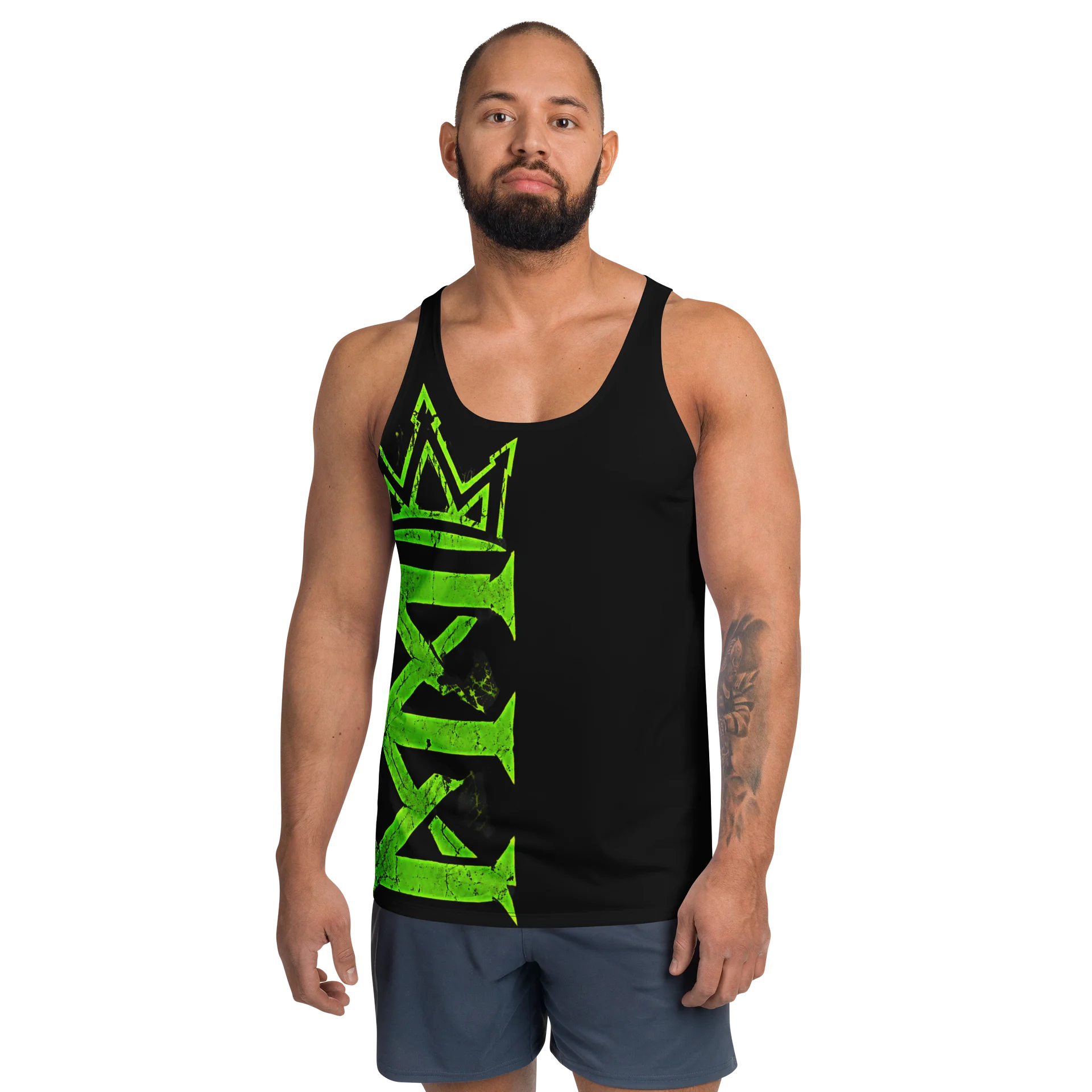Neon Geometric Crown Tank Top product image (1)