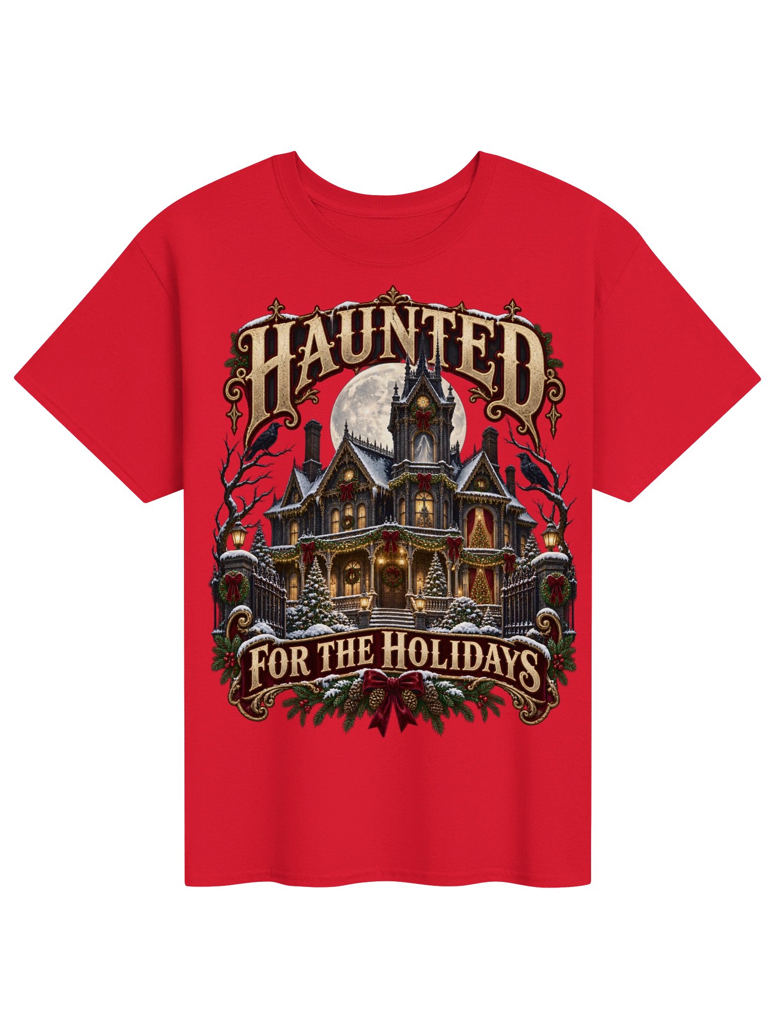 Haunted for the Holidays | Gothic Victorian Christmas Shirt product image (1)