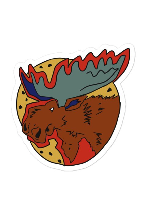 Vapormoose die cut magnets product image (1)