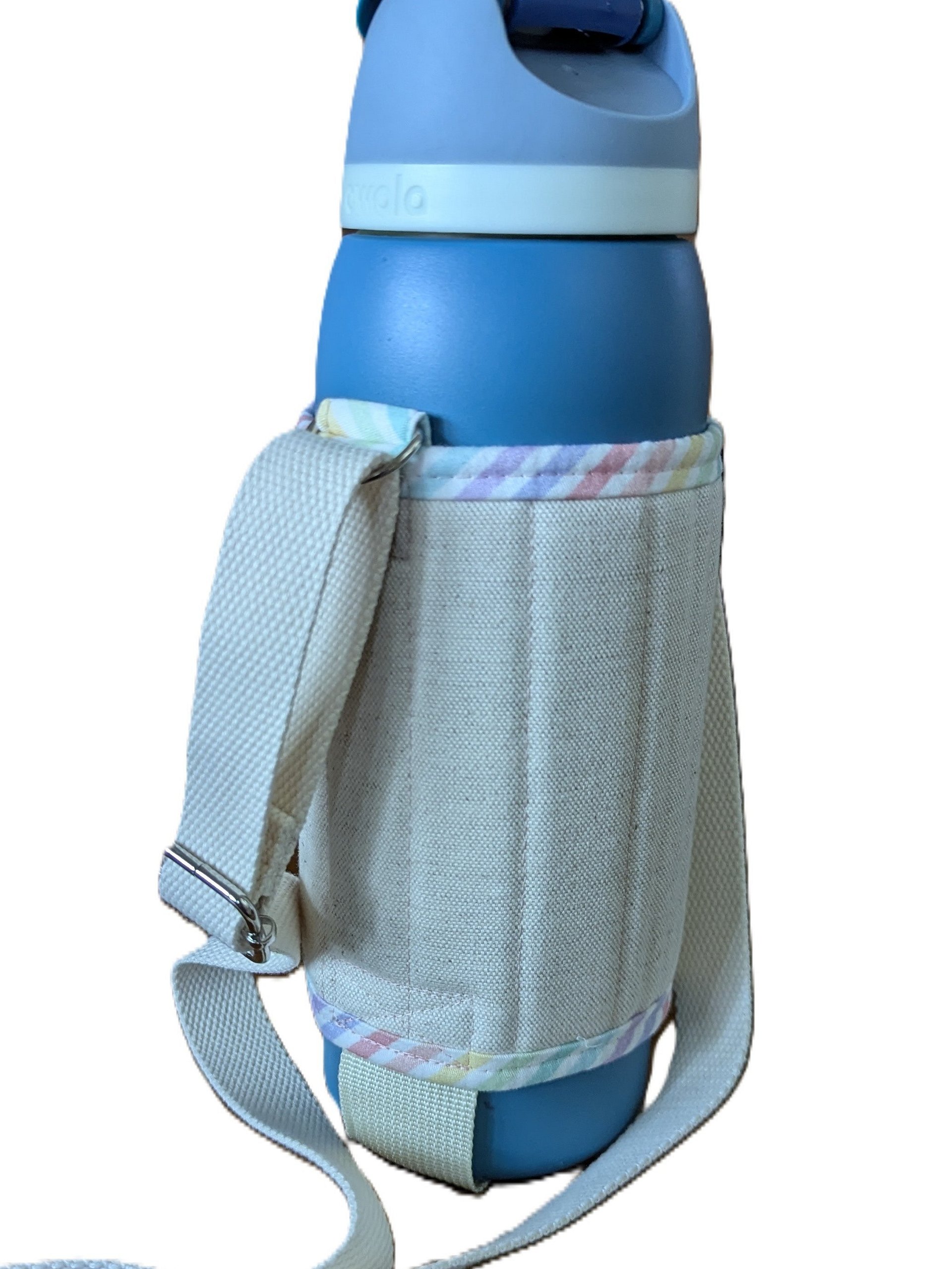 Hands-Free Bottle Sleeve- Pastel Rainbow Stripe product image (4)