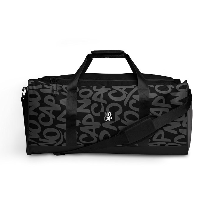 NO CAP | Legacy Series Duffel Bag – Black Pattern Edition product image (1)