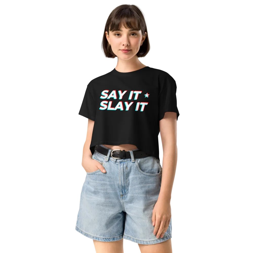 SAY IT SLAY IT Crop Top product image (6)