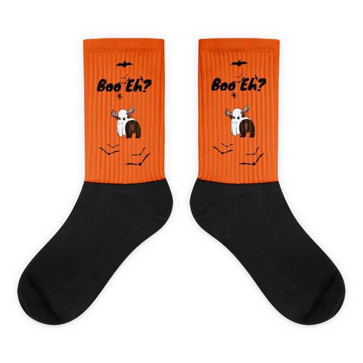 Spoopy Mountie Moose Socks! product image (1)