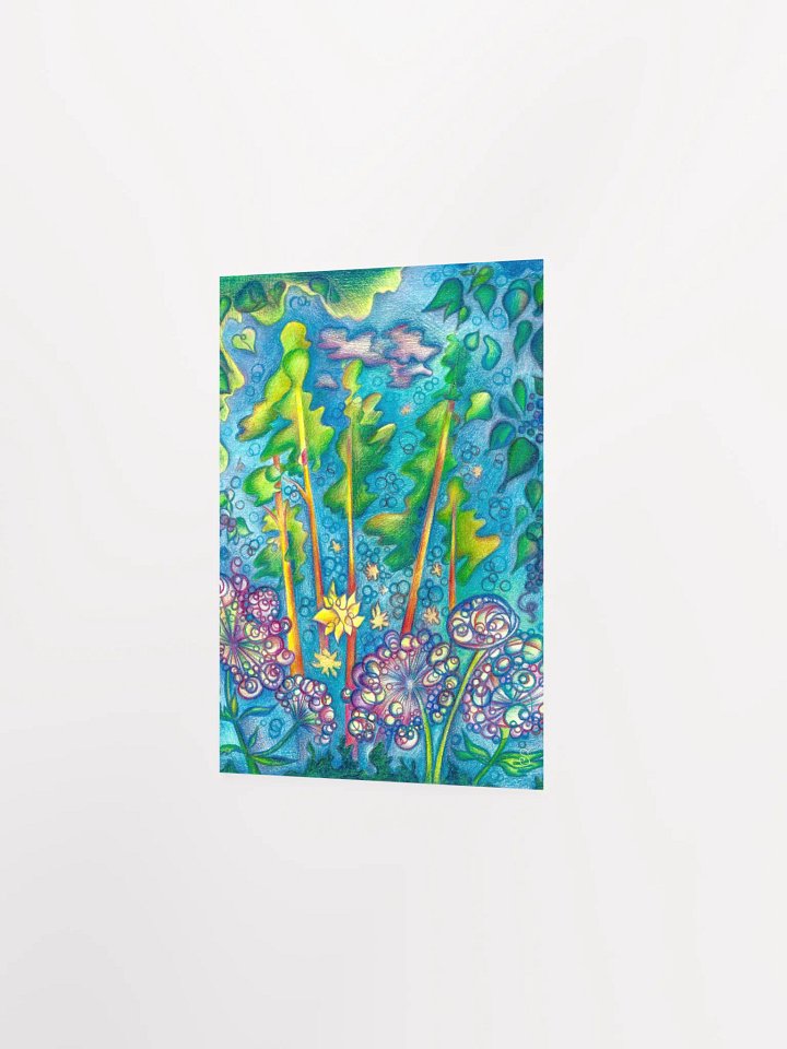 Whimsical Garden Dreams Poster - Pine Trees & Plants product image (4)